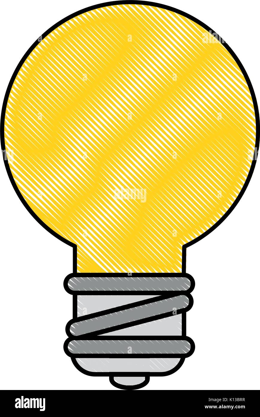 light bulb icon over white background vector illustration Stock Vector ...