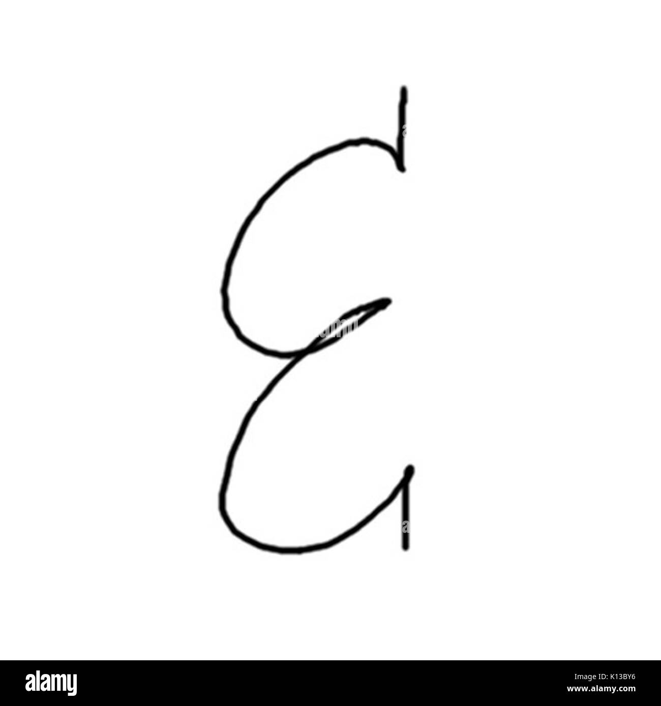 Ampersand Handwriting 3 Stock Photo Alamy