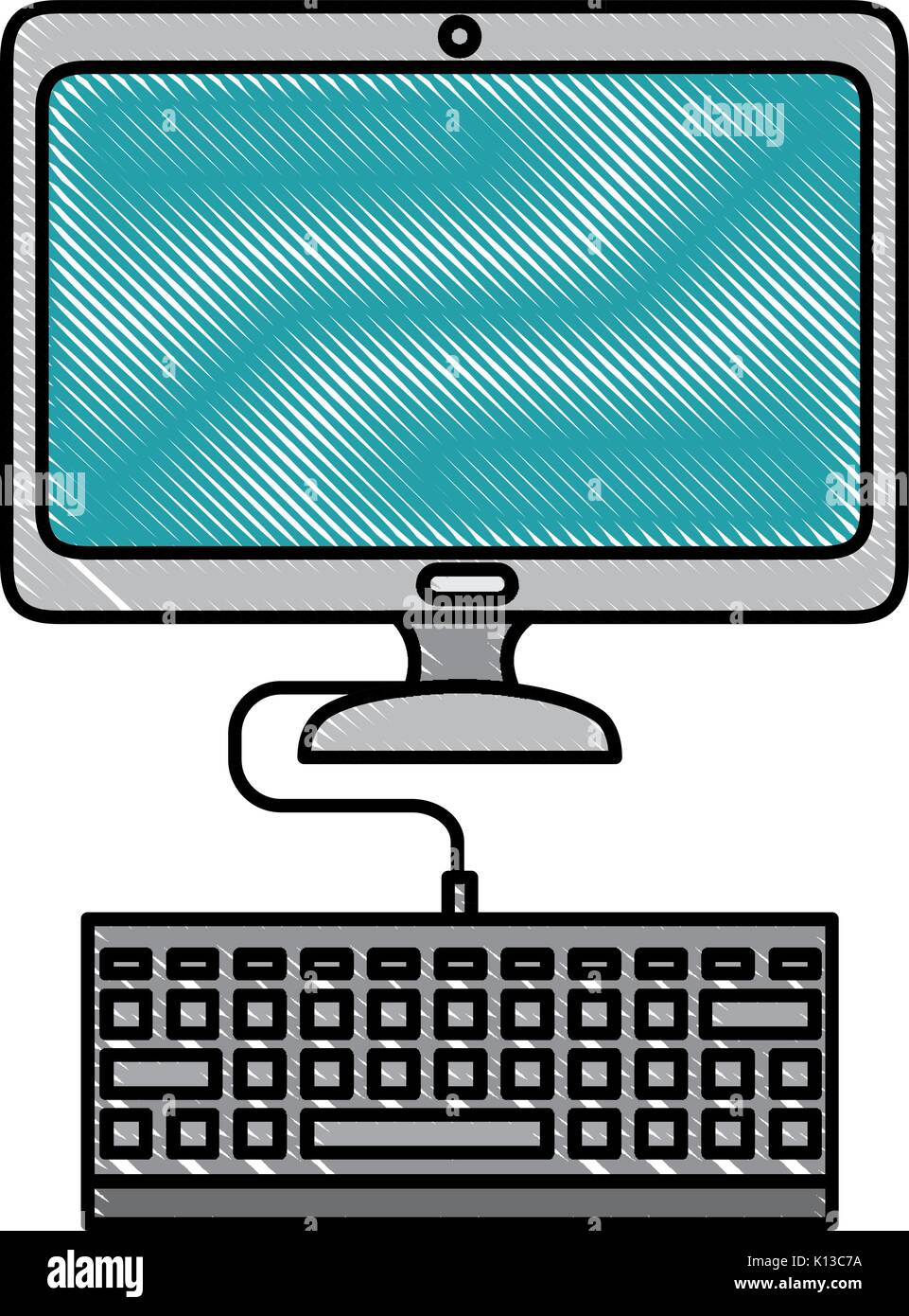 computer icon over white background vector illustration Stock Vector ...