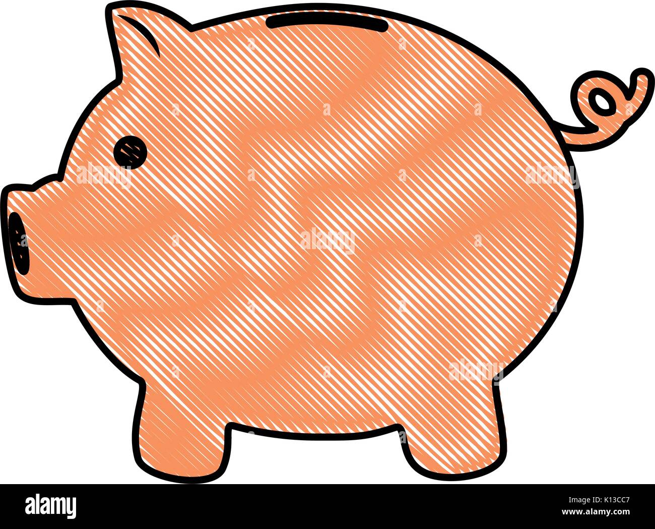 piggy bank icon over white background vector illustration Stock Vector ...