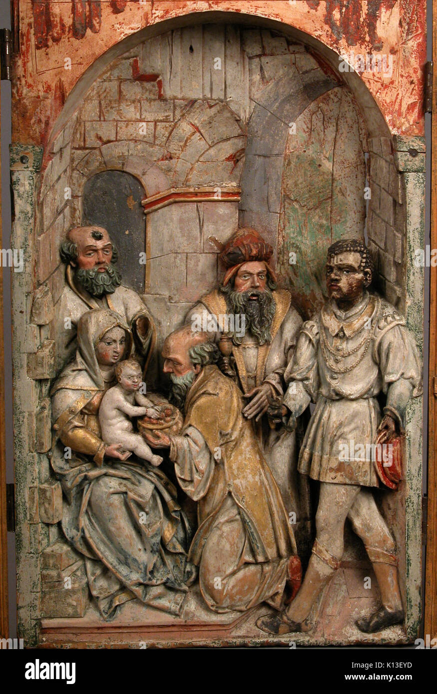 Adoration of the Magi Triptych Panel MET sfx 160d07 Stock Photo