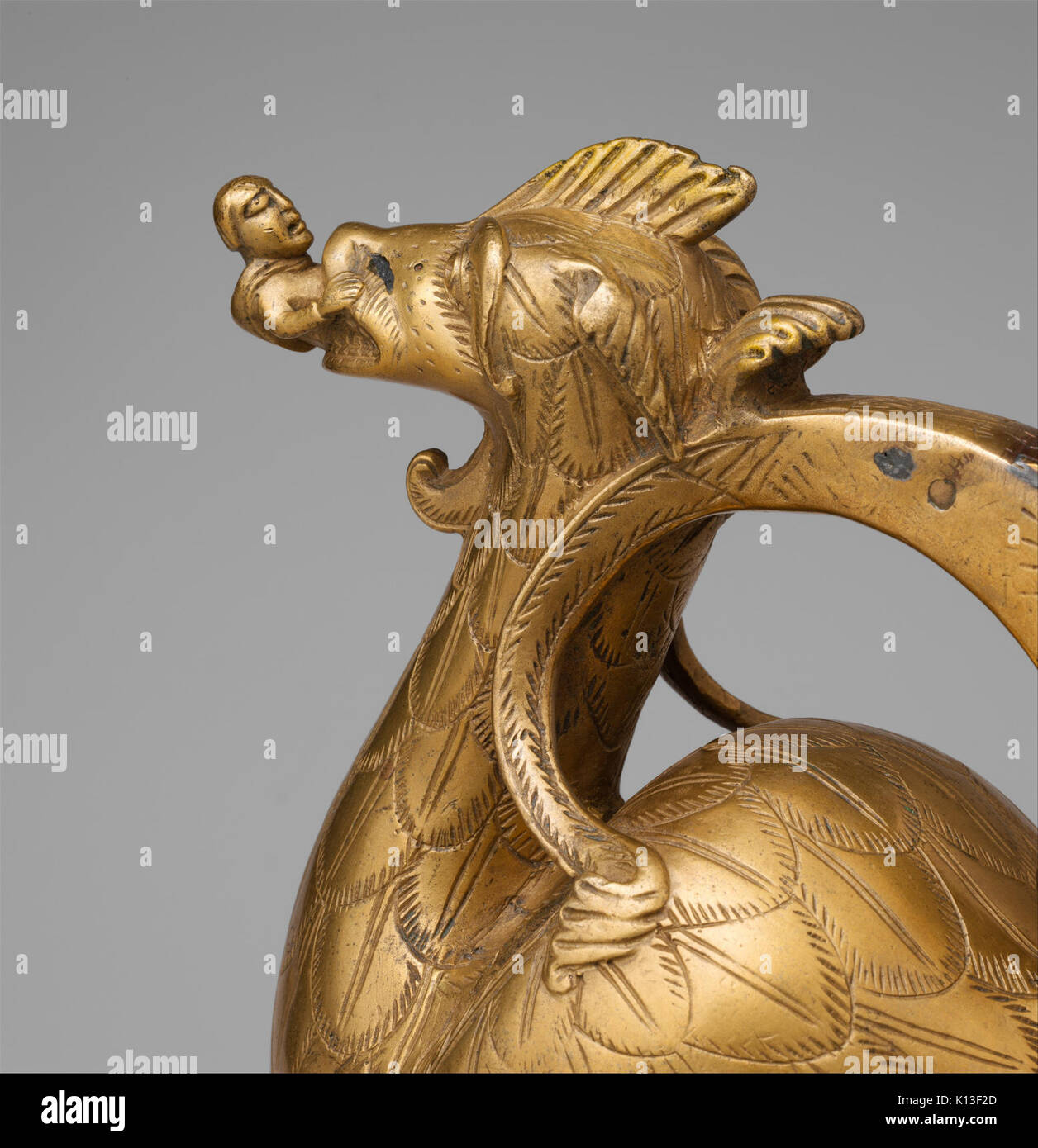 Aquamanile in the Form of a Dragon MET DP123975 Stock Photo