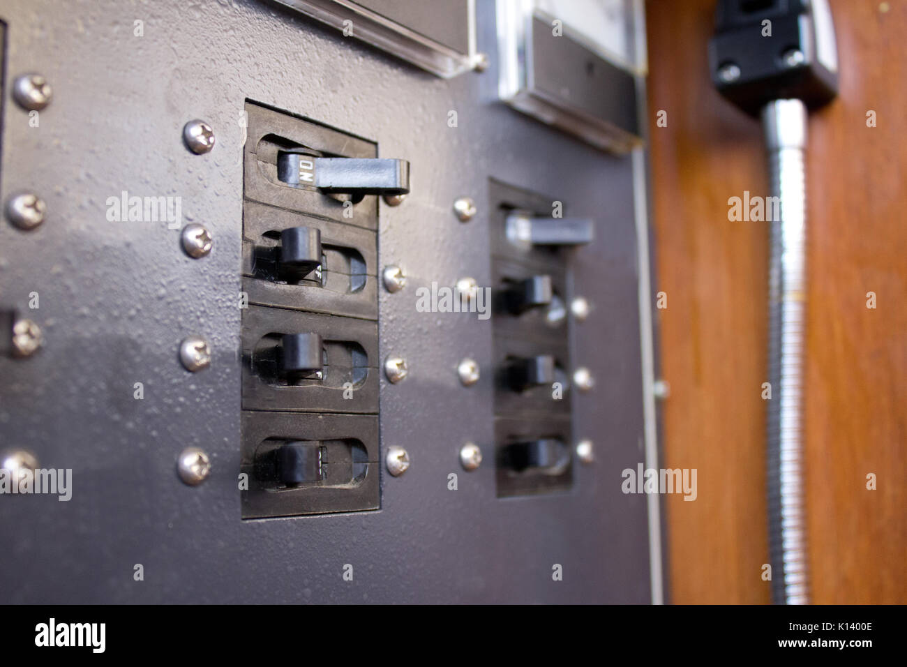 Switch board with on off switches hi-res stock photography and images ...