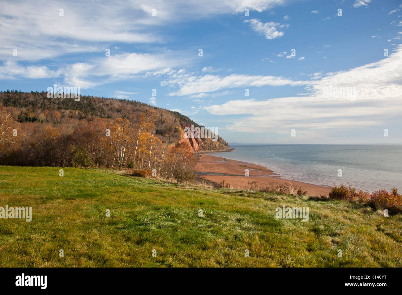 A view of the famous Cape Split or Blomidon Provincial park in Nova