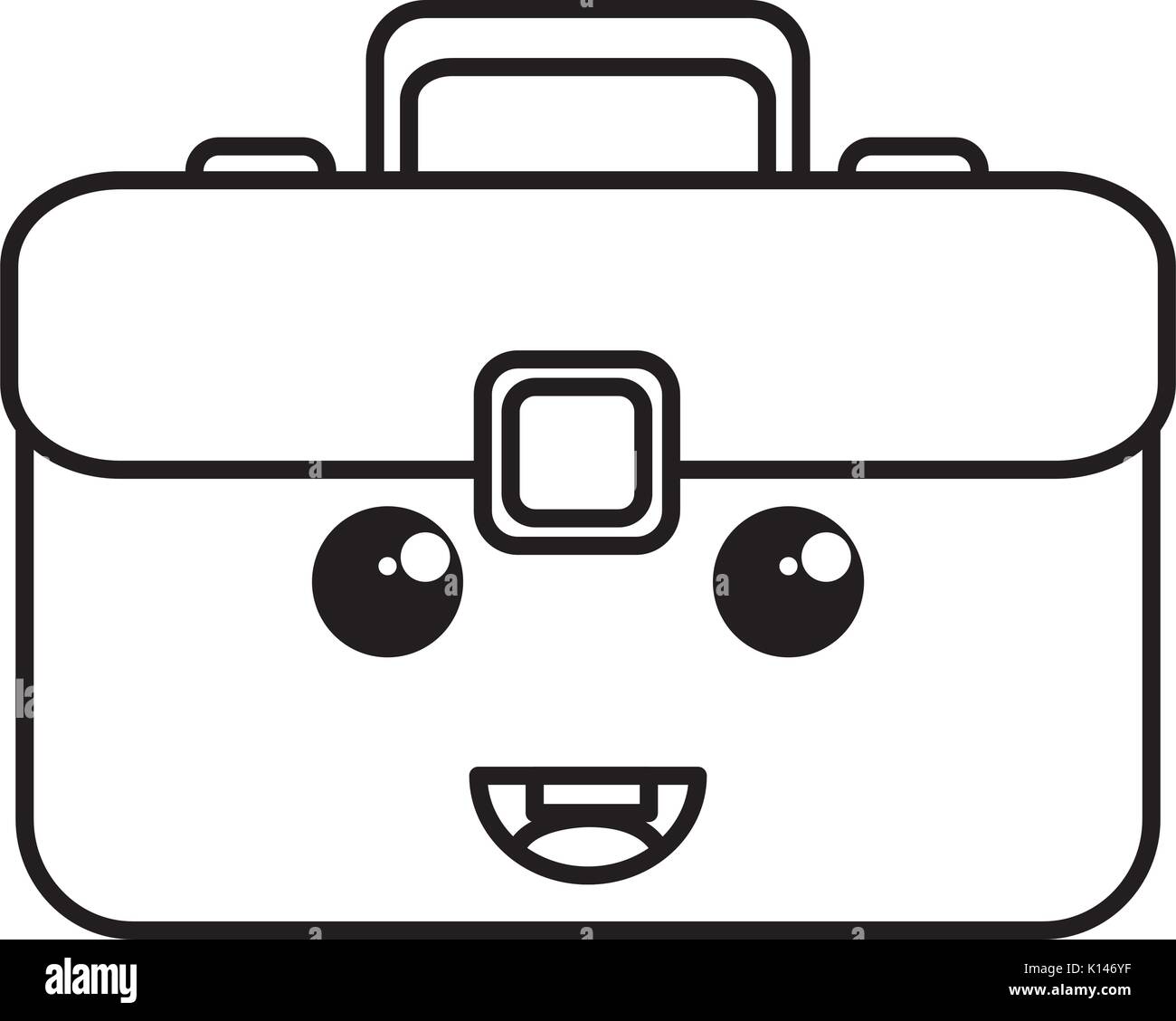 portfolio briefcase kawaii character Stock Vector Image & Art Alamy