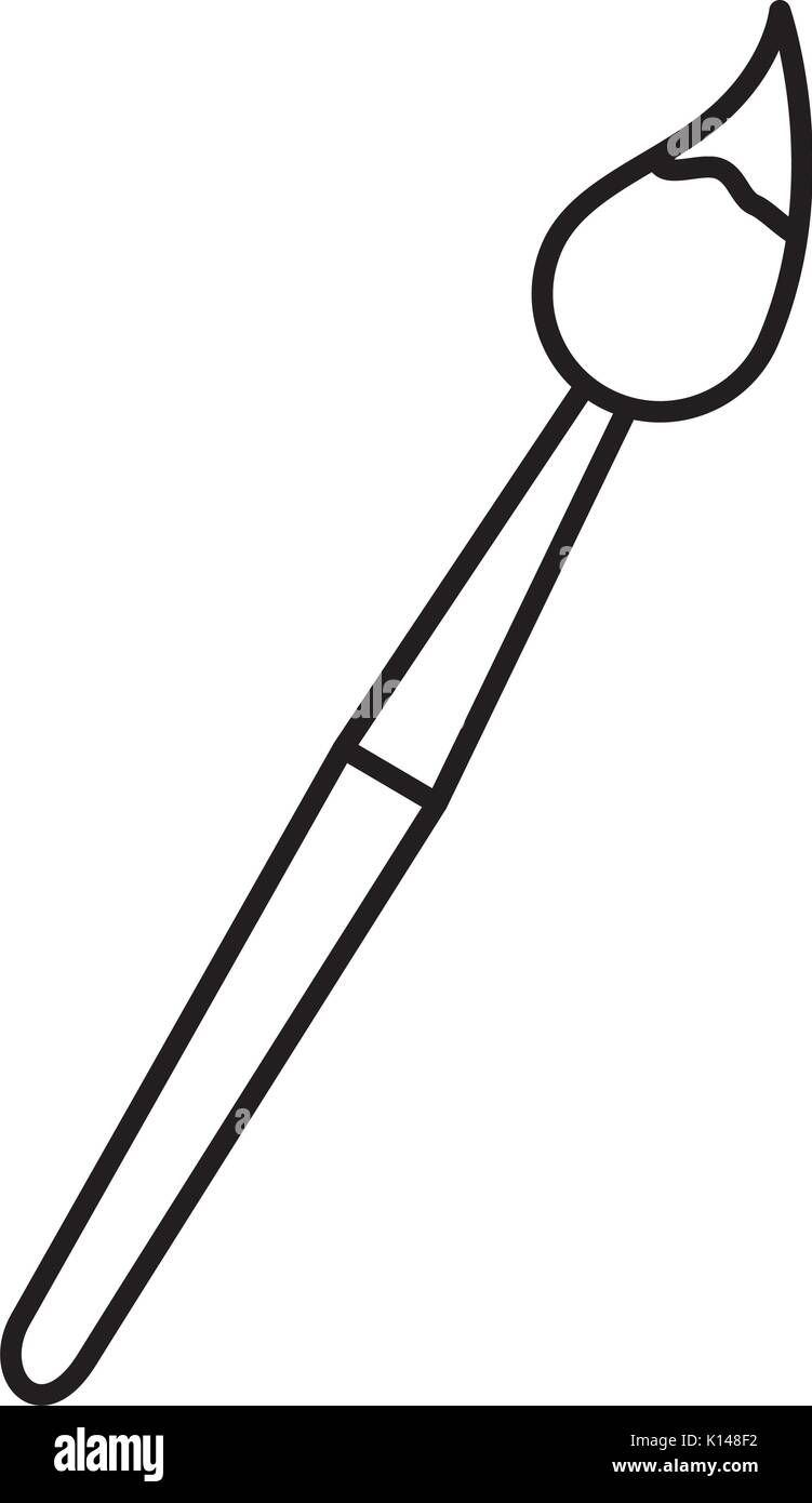 paint brush school supply Stock Vector Image & Art - Alamy