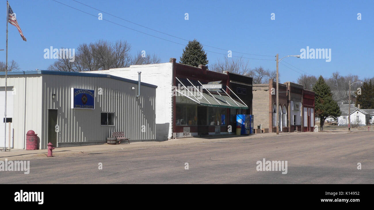 Alexandria, Nebraska downtown 1 Stock Photo Alamy