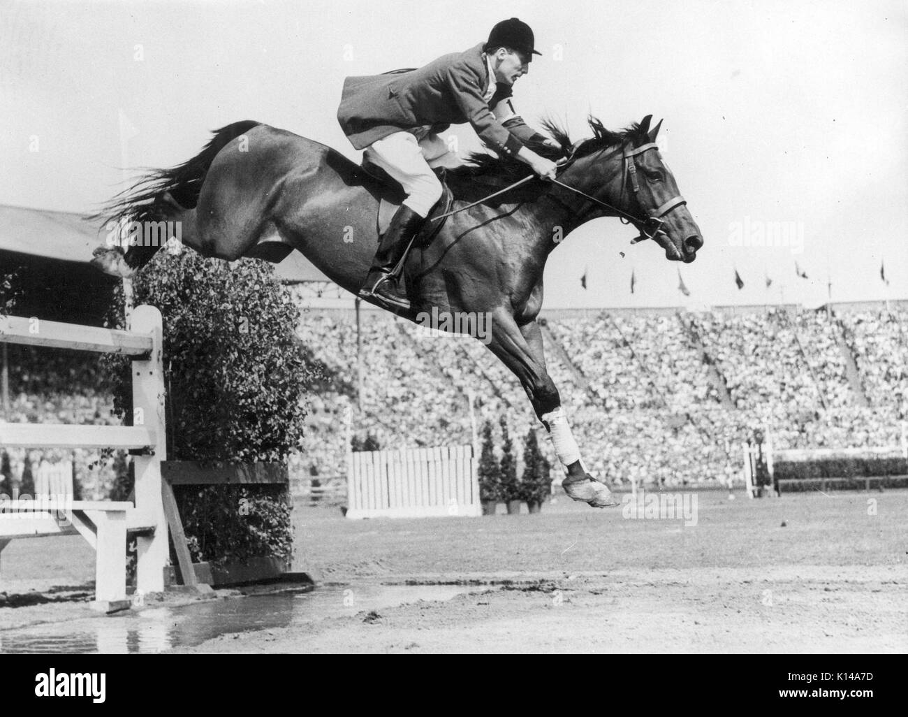 Olympic Games, London1948, Jean d'Orgeix (FRA) riding Sucre de Pomme Stock  Photo - Alamy
