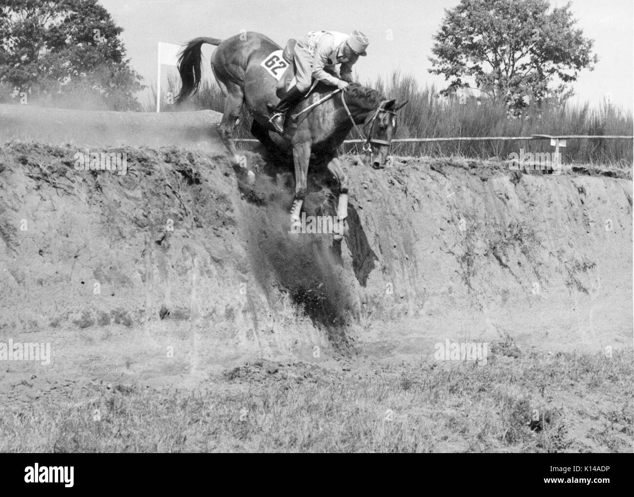Olympic Games, Rome 1960 Threeday event Guy Lefrant (FRA) riding