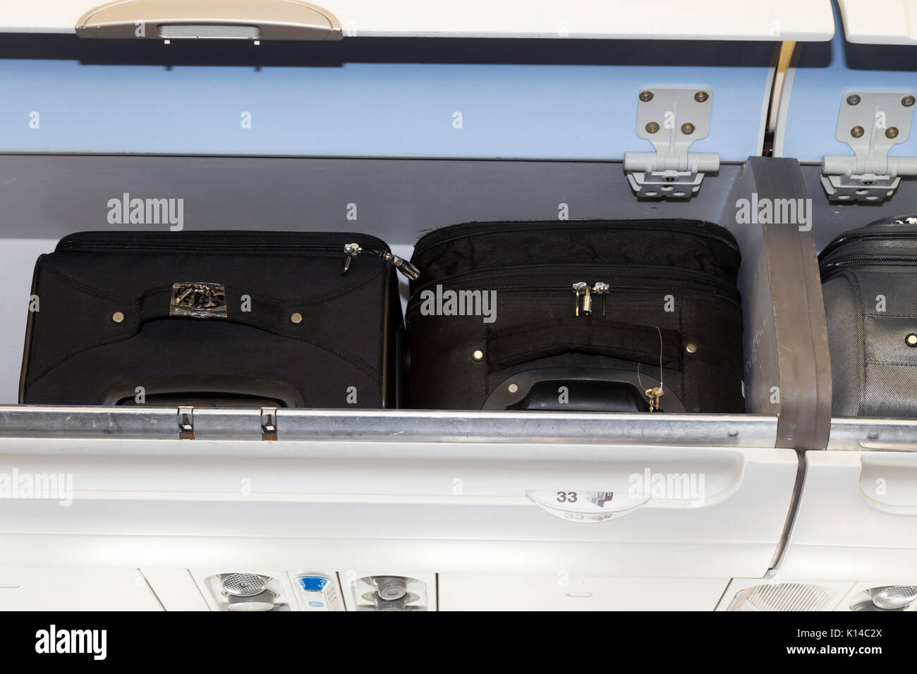 Overhead passenger locker / lockers / compartment / compartments for