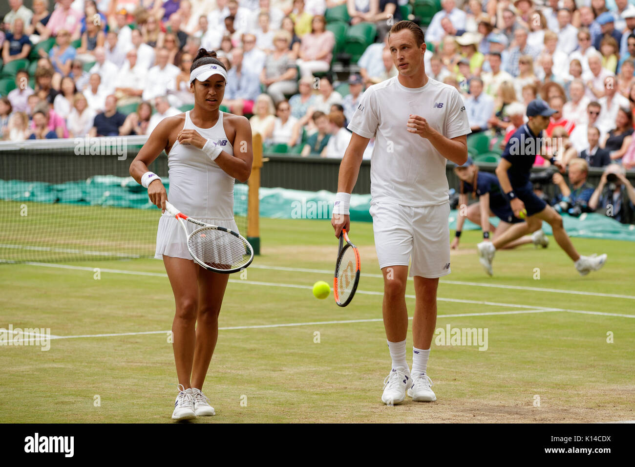 Heather Watson and Henri Kontinen at the Mixed Doubles Final