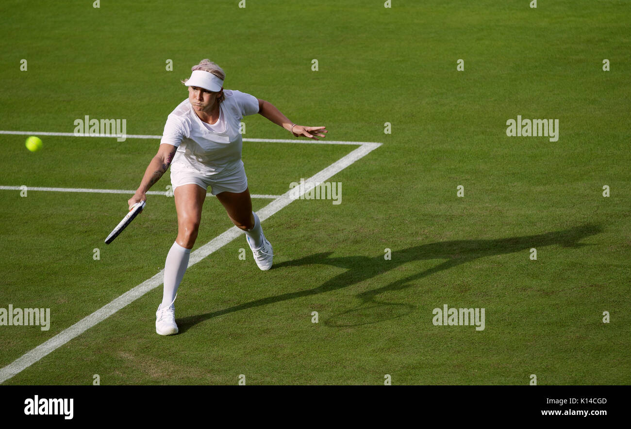 Bethanie Mattek-Sands of the USA during practice at the Wimbledon Championships 2017 Stock Photo