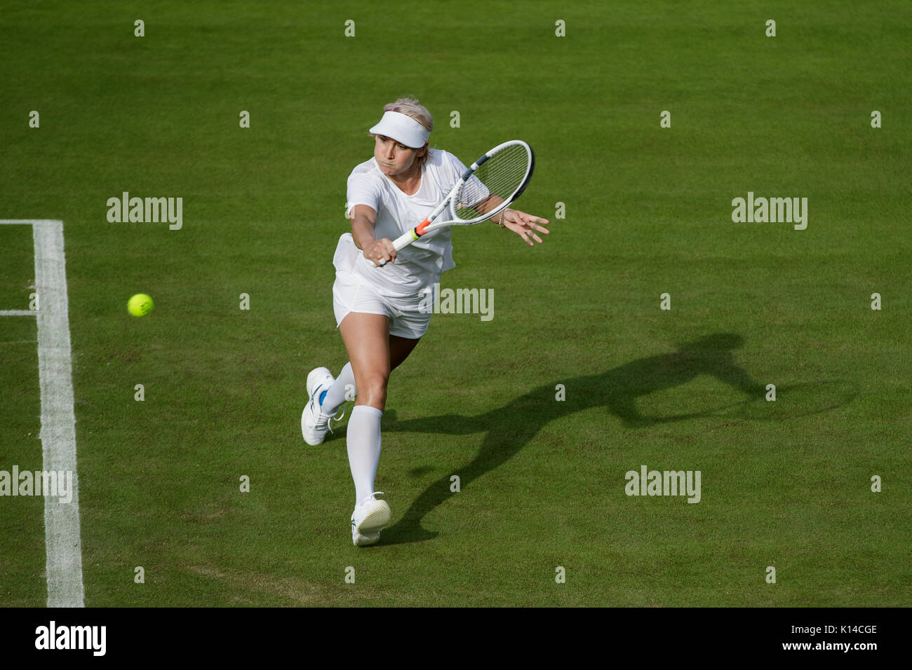 Bethanie Mattek-Sands of the USA during practice at the Wimbledon Championships 2017 Stock Photo