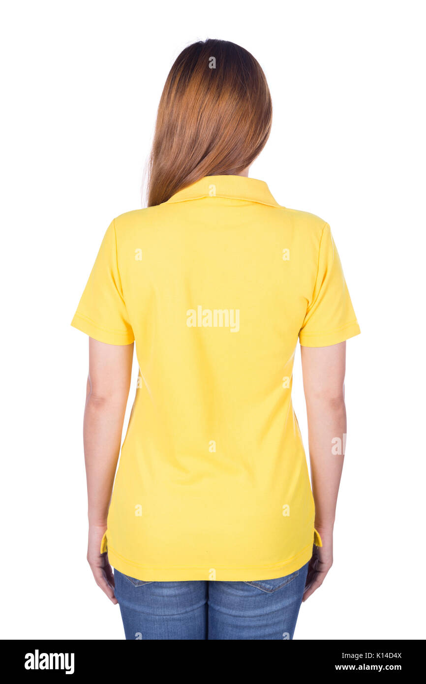 yellow polo t shirt women's