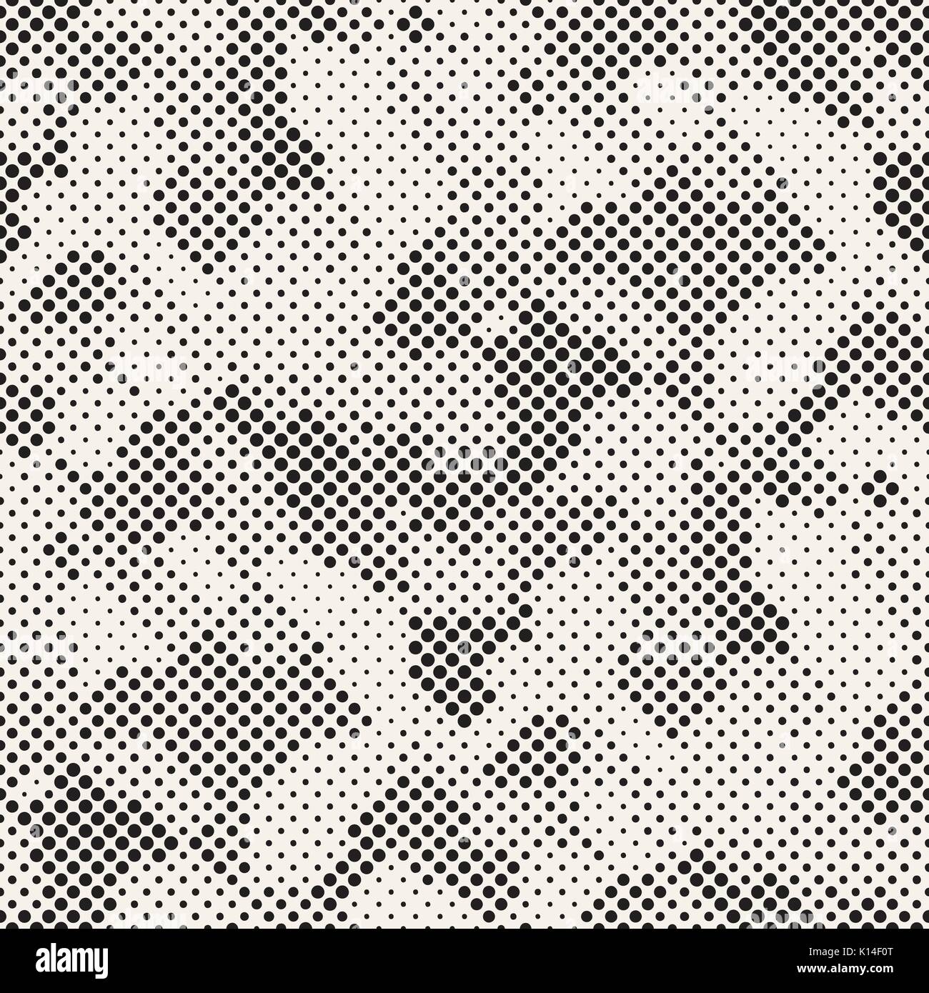 Modern Stylish Halftone Texture. Endless Abstract Background With ...