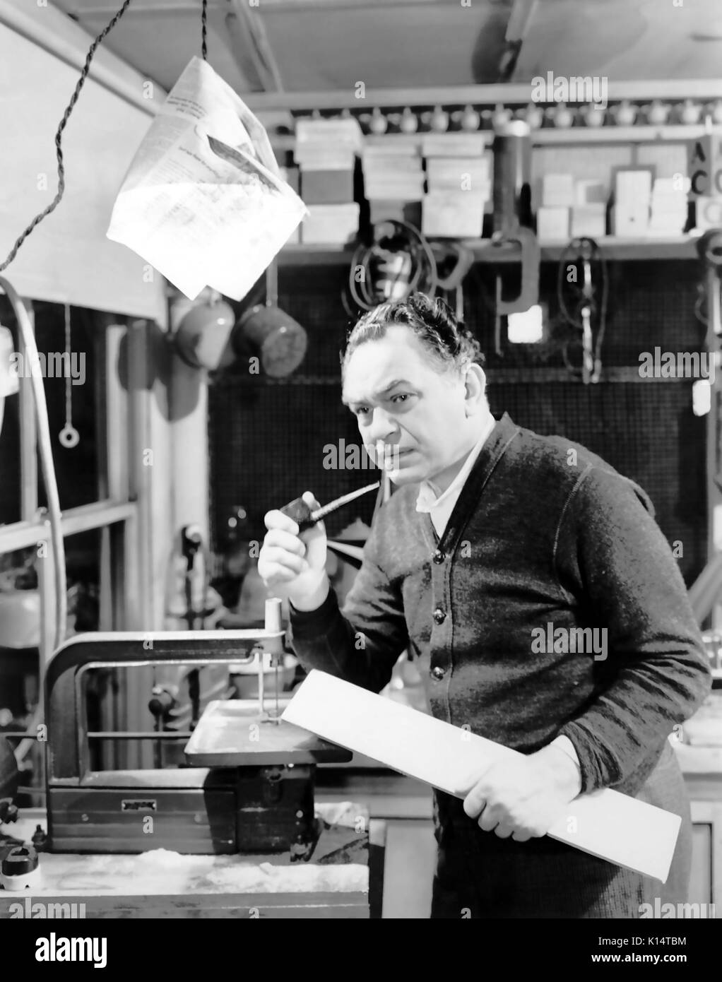 NIGHT HAS A THOUSAND EYES 1948 Paramount Pictures film noir with Edward G. Robinson Stock Photo