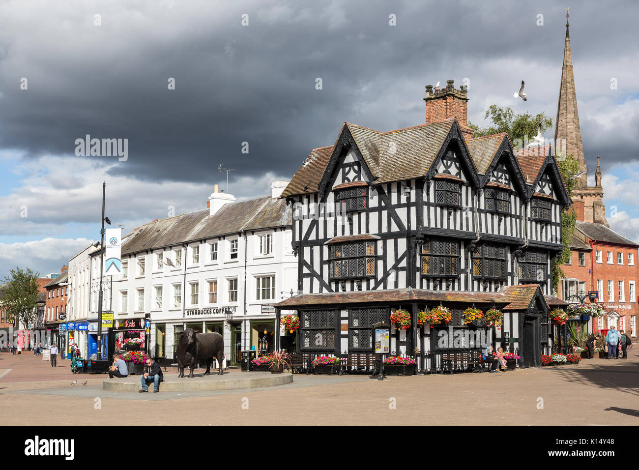The Old House, a Tudor house now a museum, Hereford, England, UK Stock Photo