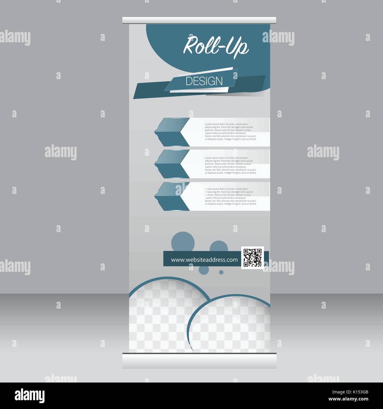 Roll up banner stand template. Abstract background for design, business ...