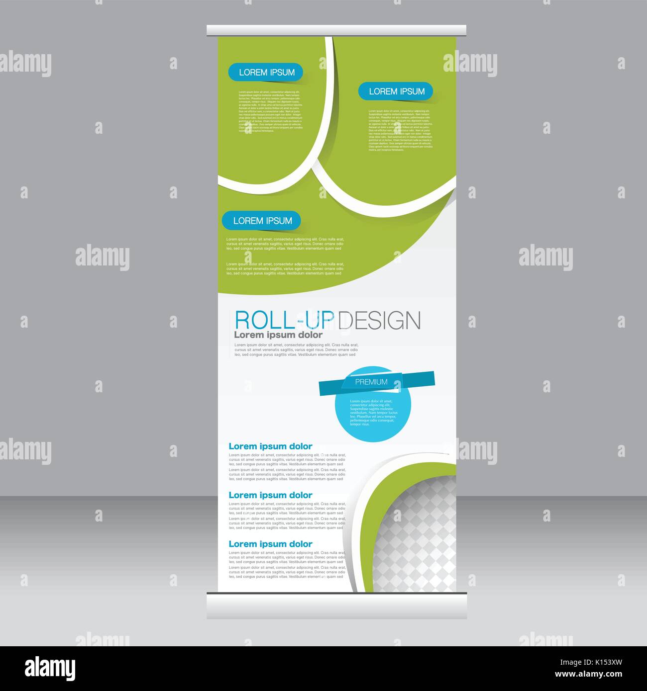 Roll up banner stand template. Abstract background for design, business ...