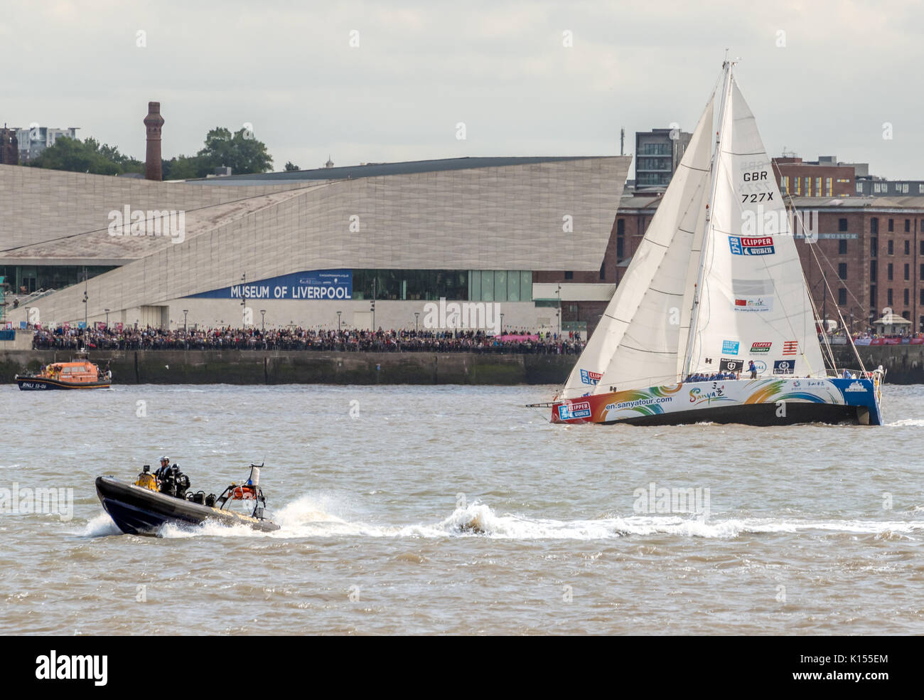 Start of the Clipper Round the world Race 2017 Stock Photo