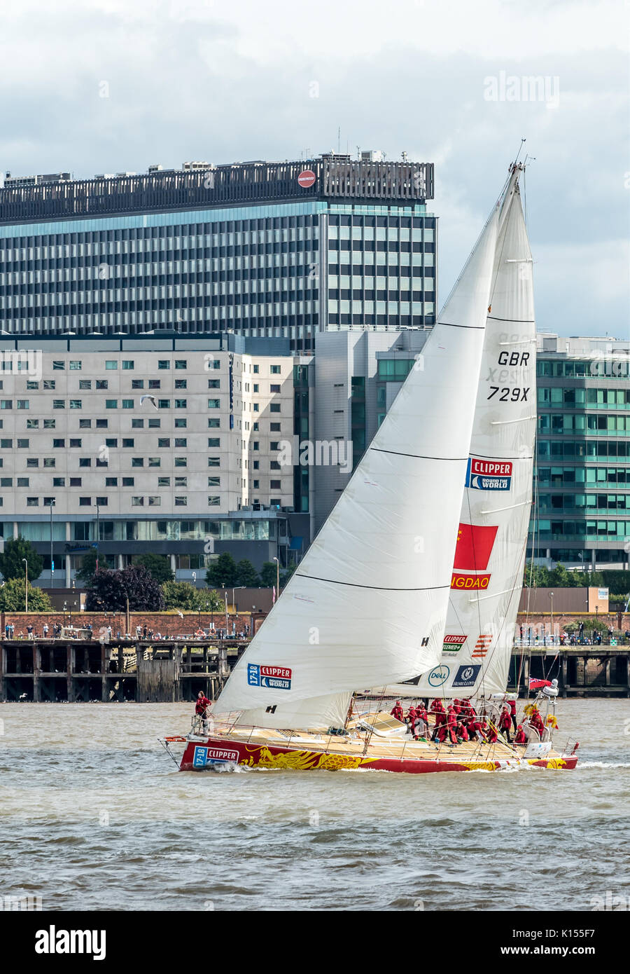 Start of the Clipper Round the world Race 2017 Stock Photo