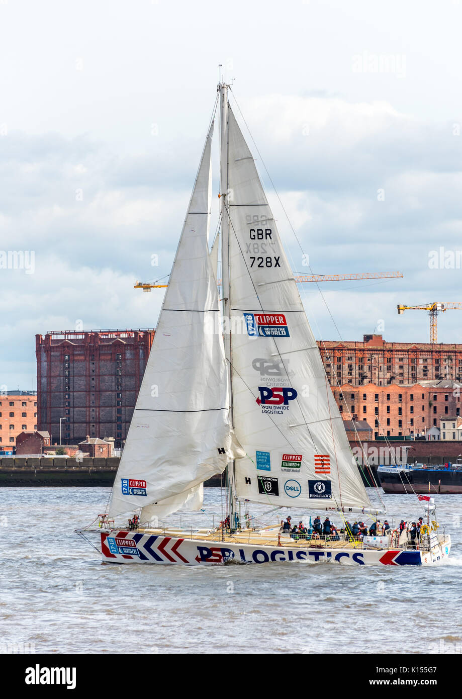 Start of the Clipper Round the world Race 2017 Stock Photo - Alamy