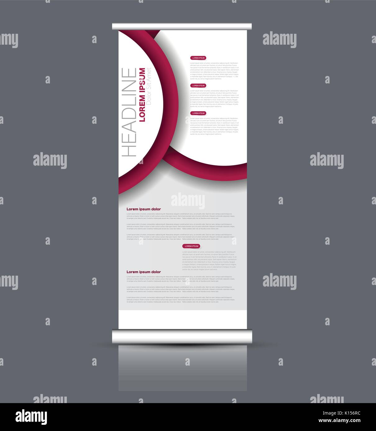 Roll Up Banner Stand Template Abstract Banner Background For