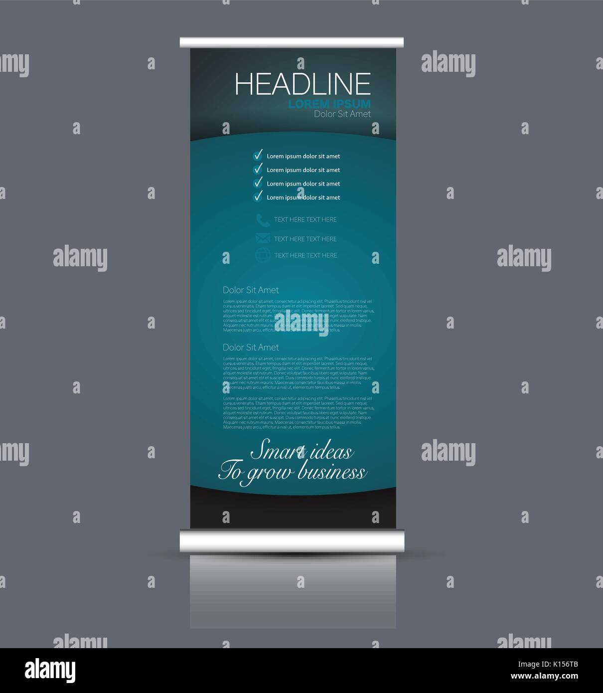 Roll Up Banner Stand Template Abstract Banner Background For