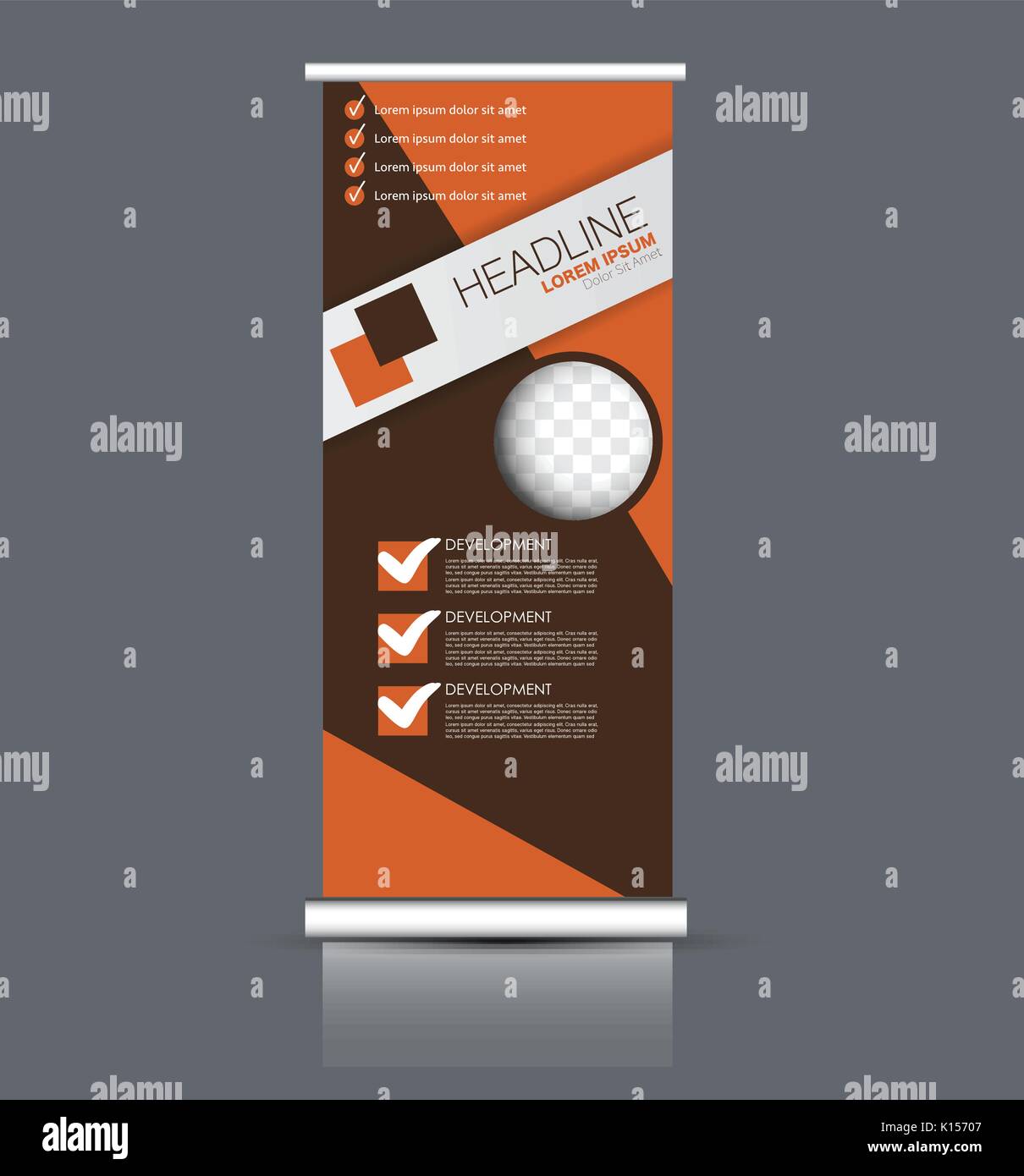 Roll Up Banner Stand Template Abstract Banner Background For