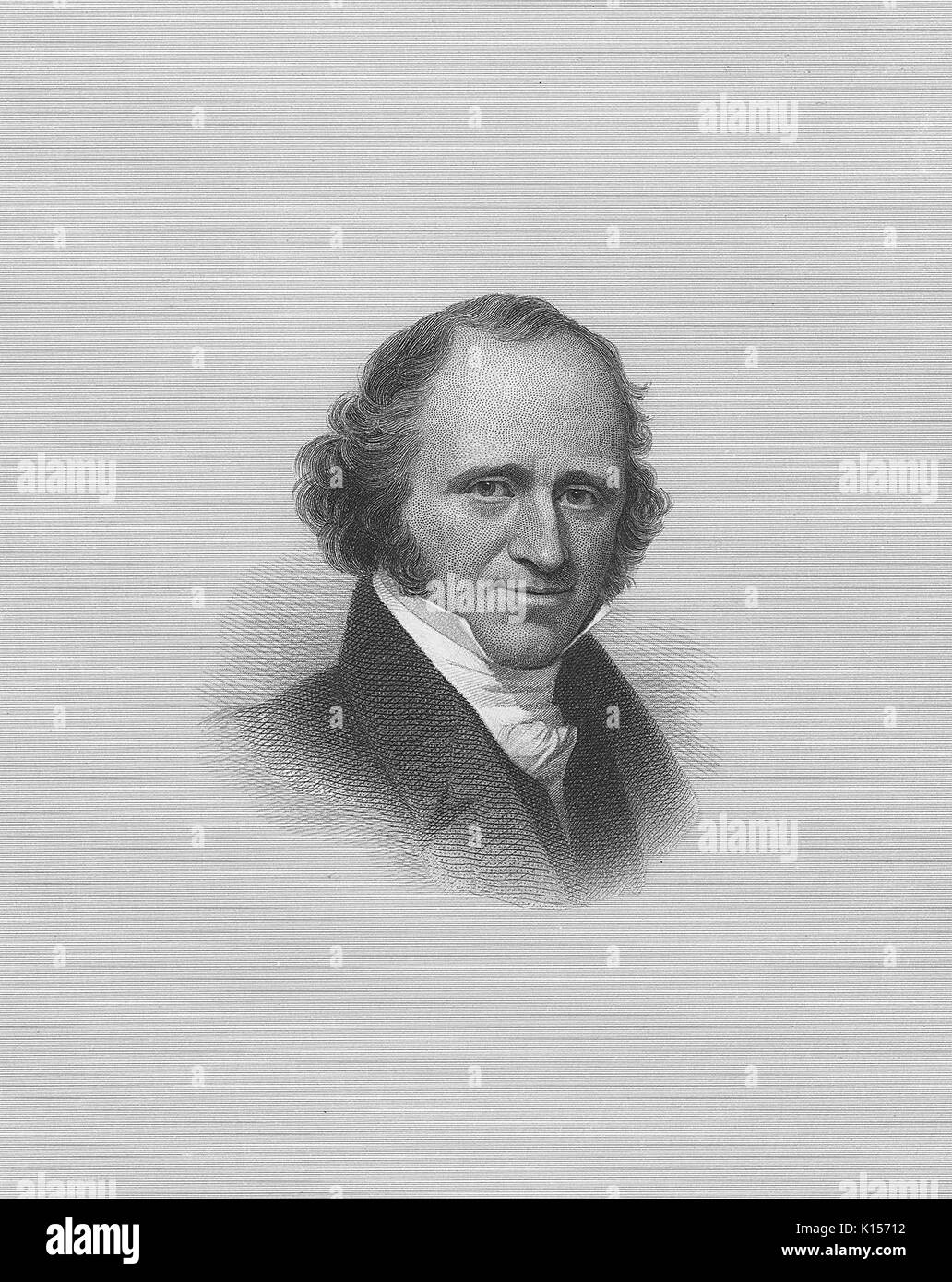 Portrait of Martin Van Buren, 8th President of the United States of America, 1837. From the New York Public Library. Stock Photo