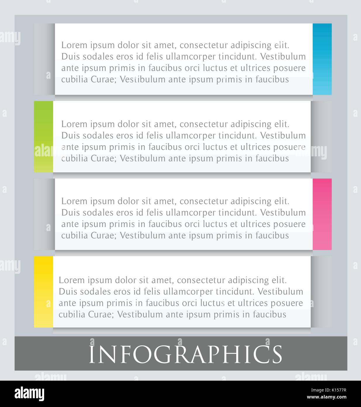 Modern infographic colorful design template vector illustration Stock ...