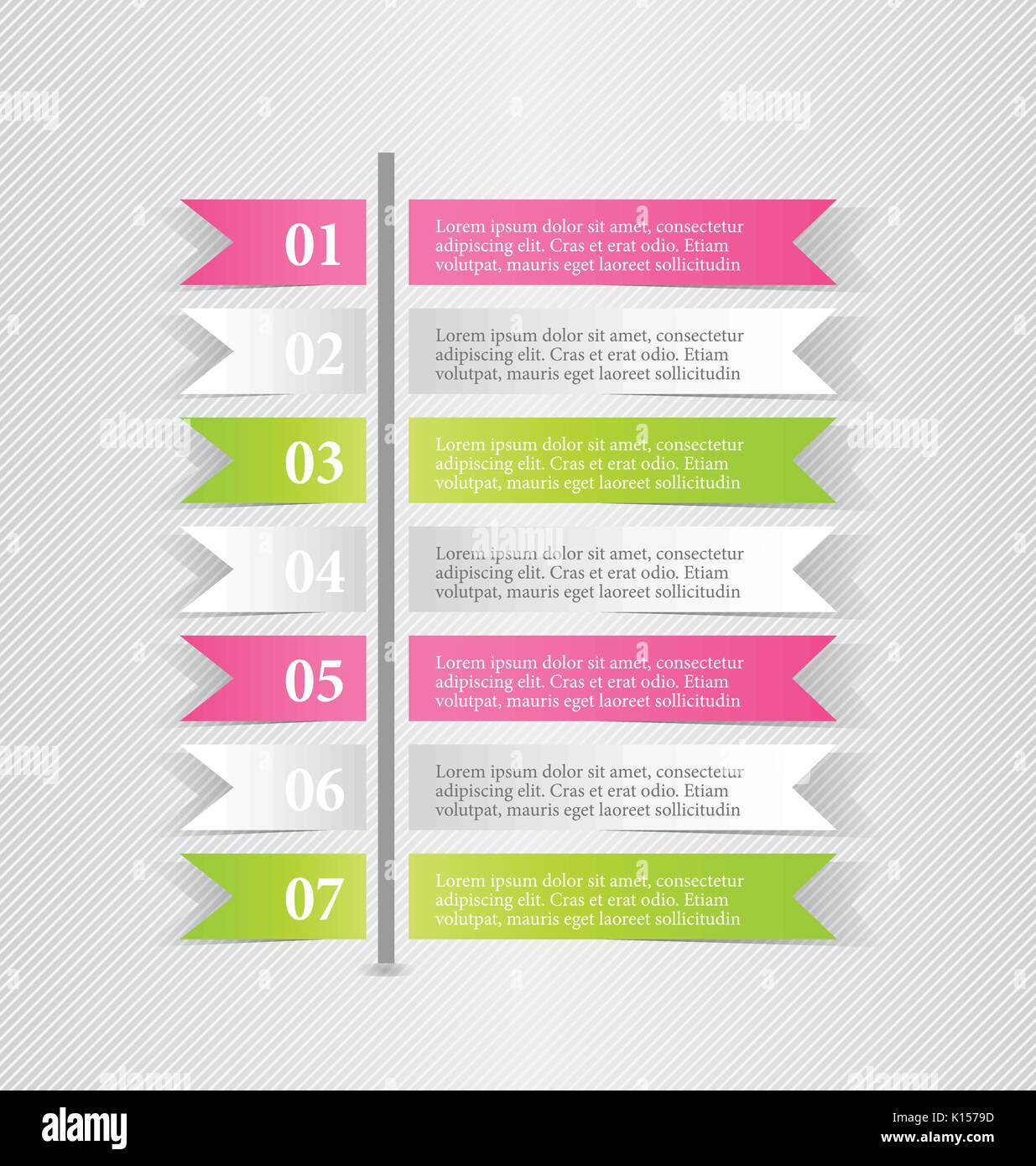 Modern infographics colorful design template with shadow vector ...