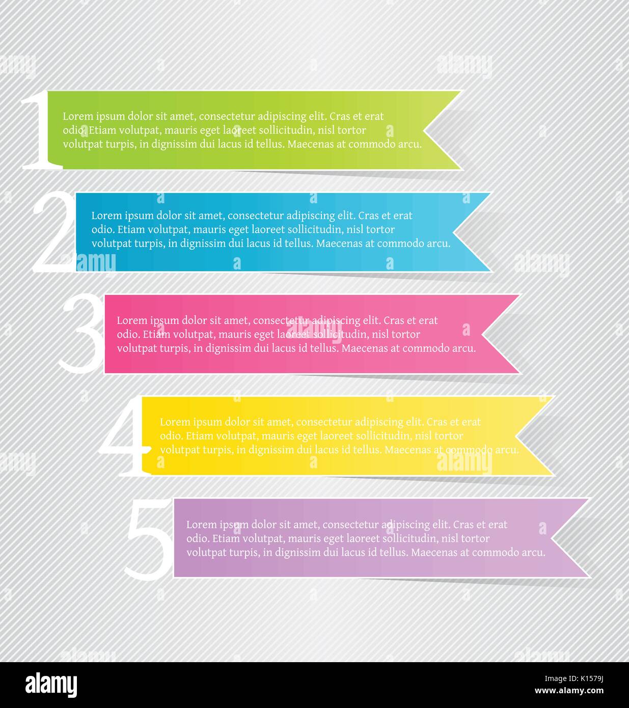 Modern infographics colorful design template with shadow vector ...