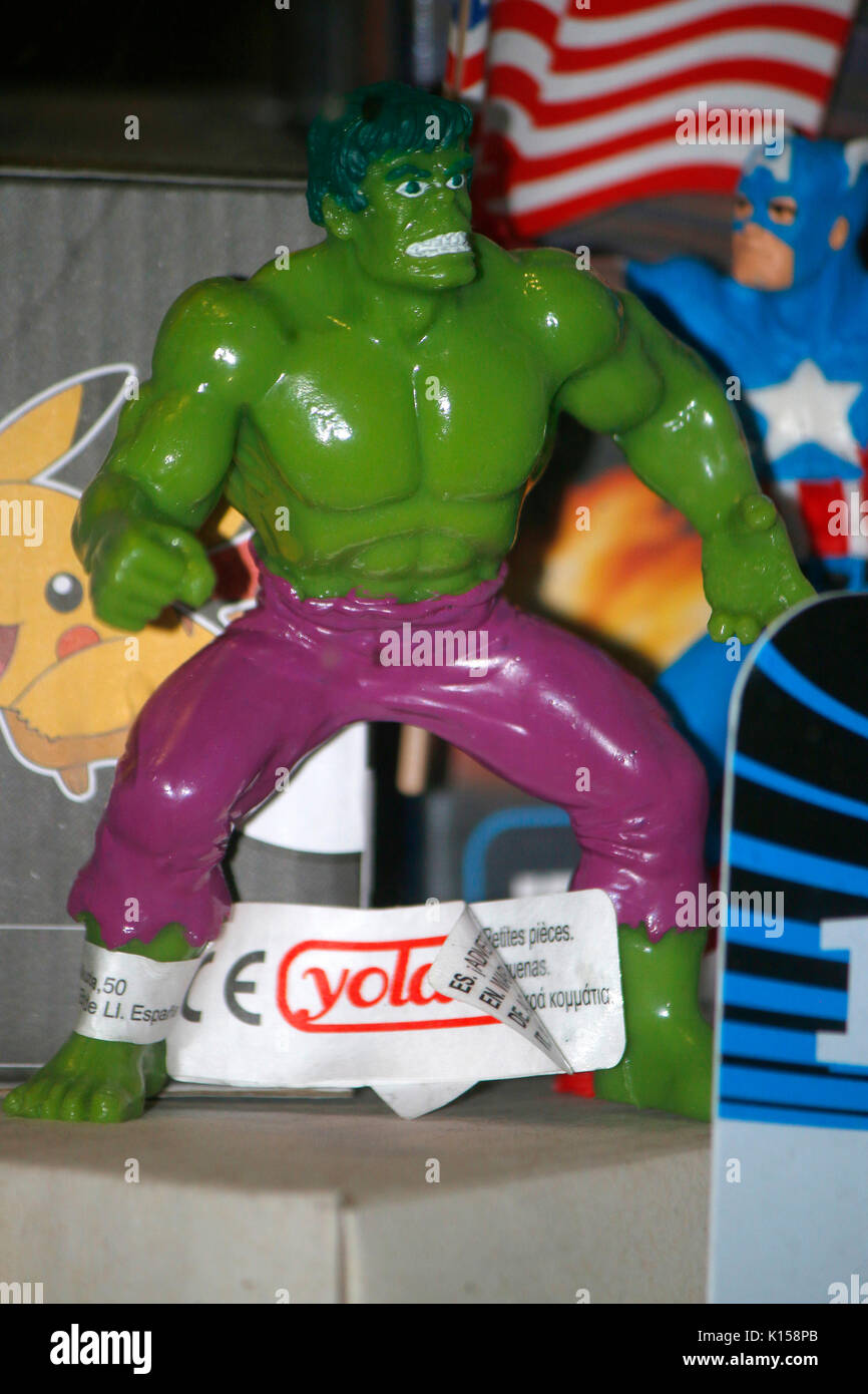 Hulk Comicfigur, Berlin. Stock Photo
