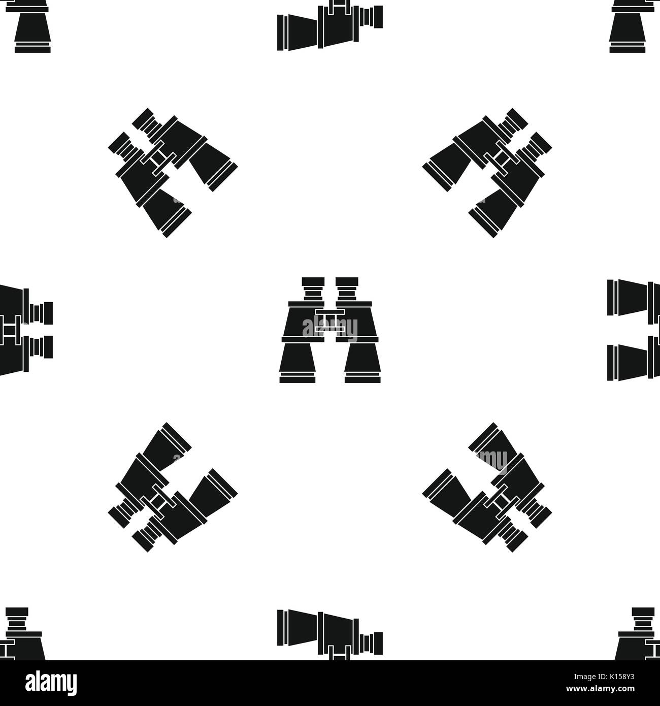 Binoculars pattern seamless black Stock Vector Image & Art - Alamy