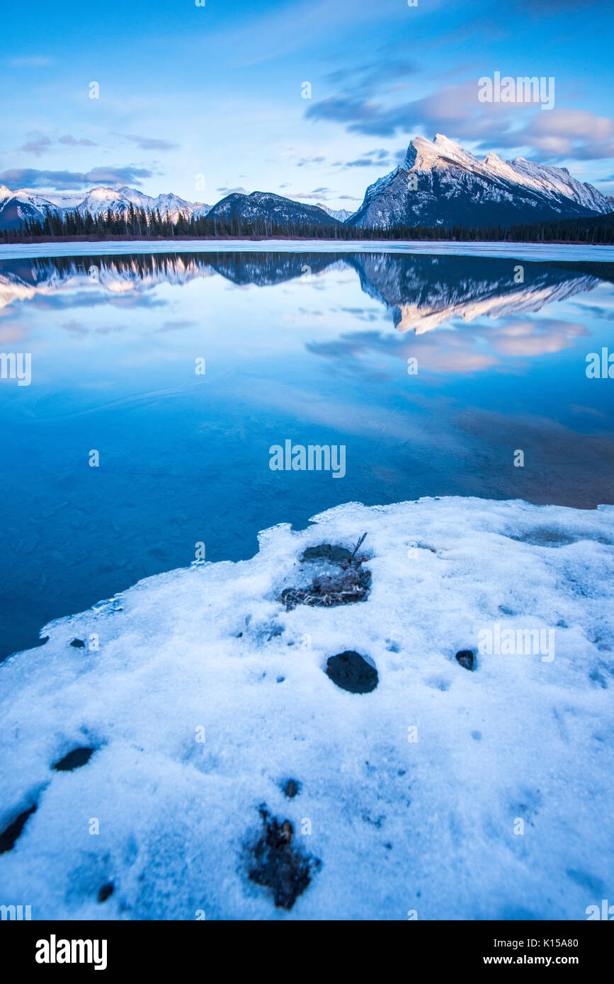 Rundle Mountain, Banff Stock Photo - Alamy