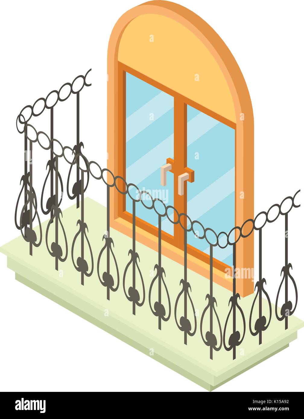 Beautiful railing Stock Vector Images - Alamy