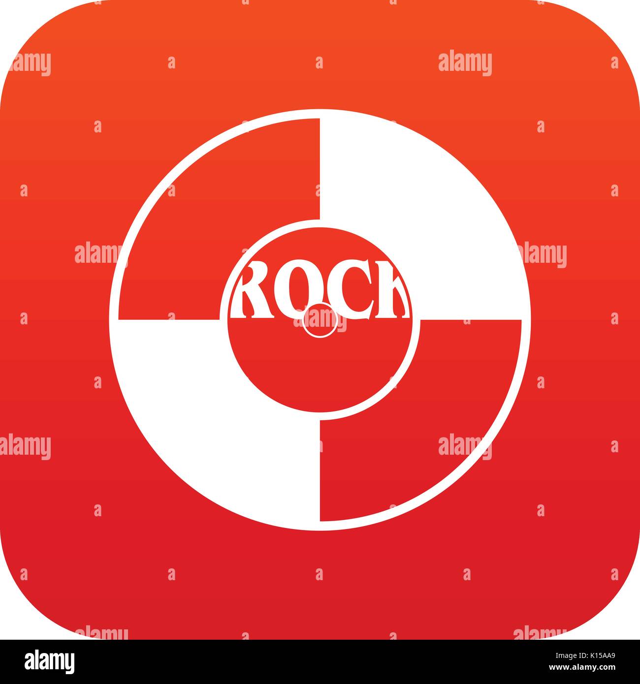 Vinyl icon digital red Stock Vector Image & Art - Alamy