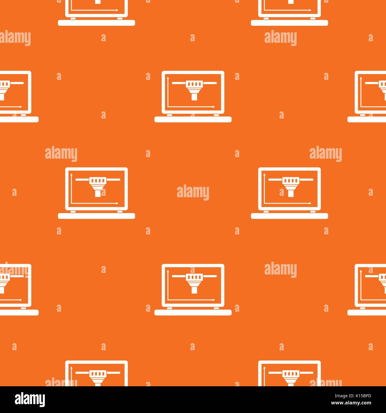 Laptop with 3D design pattern seamless Stock Vector Image & Art - Alamy