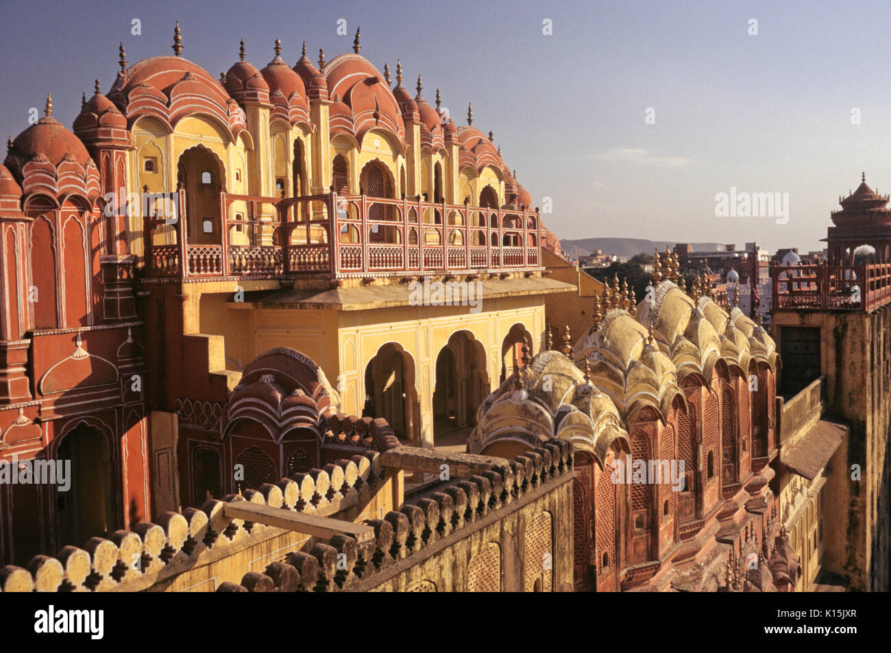 Back side of Hawa Mahal (Palace of Wind), Jaipur, Rajasthan, India Stock Photo