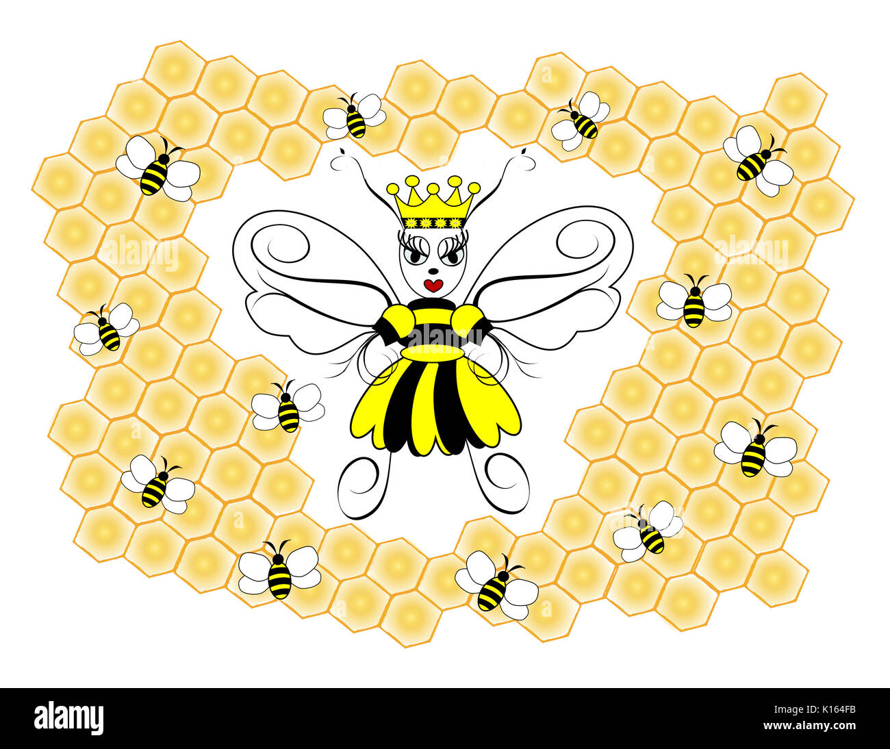Queen Bee Stock Photo