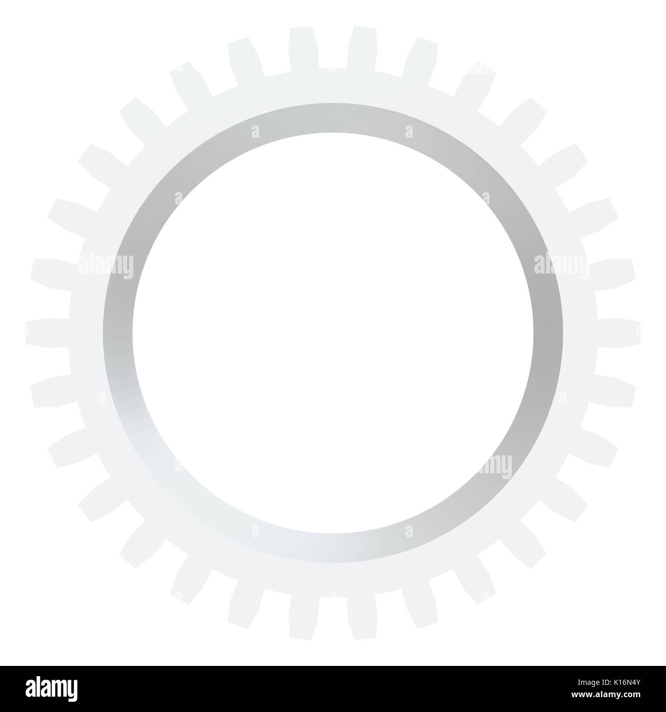 White Gear Blue Rounded Square White gear, isolated on white Stock Photo - Alamy