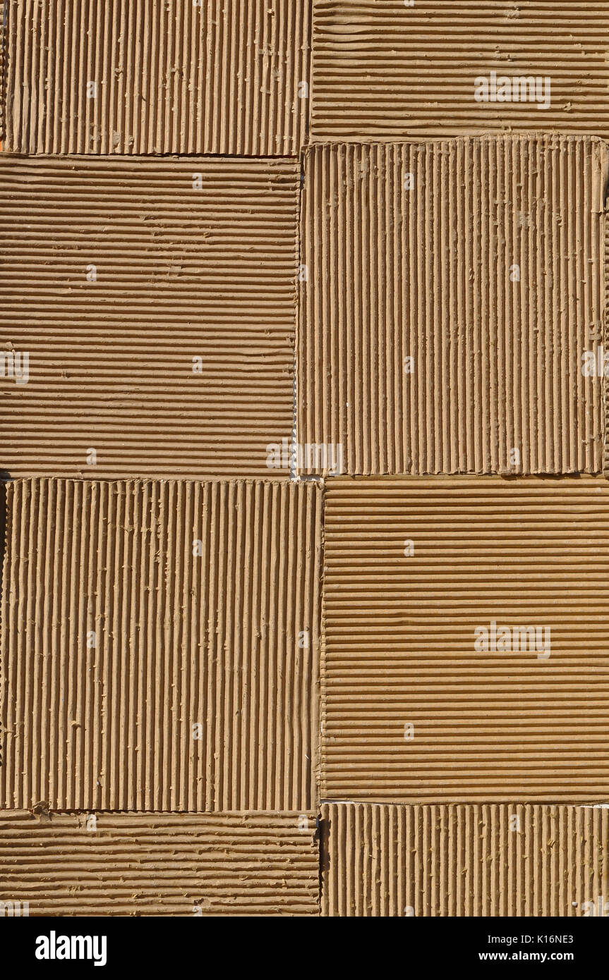 Corrugated fiberboard is a paperbased material consisting of a fluted