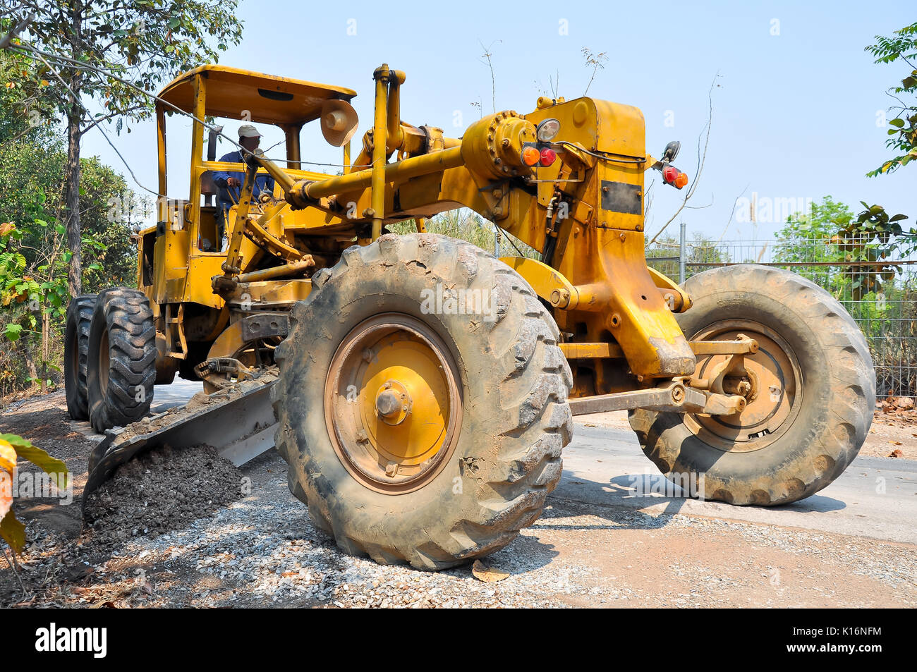 Graders are commonly used in the construction and maintenance of dirt roads and gravel roads