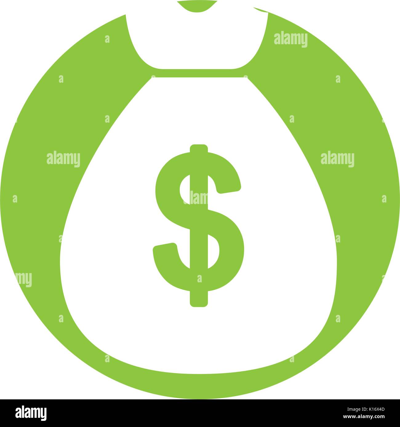 money bag isolated icon Stock Vector Image & Art - Alamy