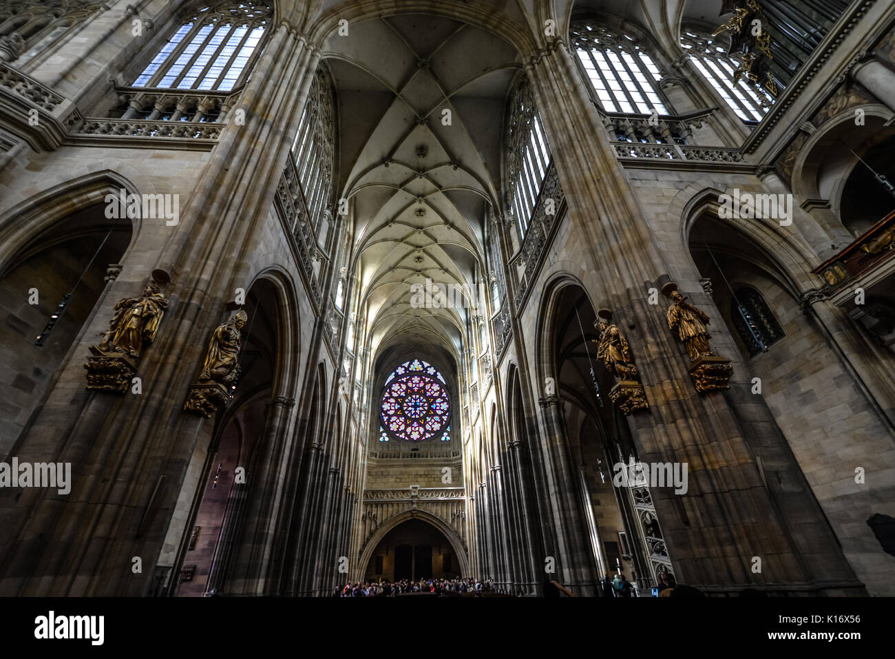 St. vitus cathedral interior hi-res stock photography and images - Alamy