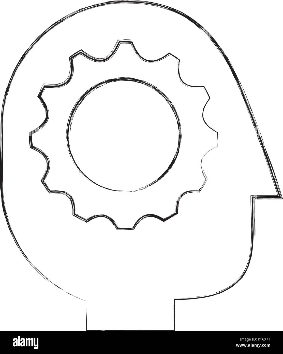 businessman profile avatar with gear Stock Vector Image & Art - Alamy