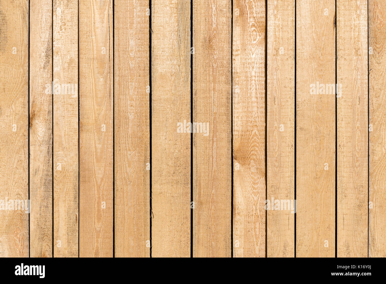 old yellow wooden boards with natural textured pattern background Stock Photo