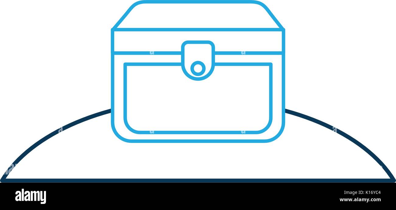 Vintage metal trunk Stock Vector Images - Alamy