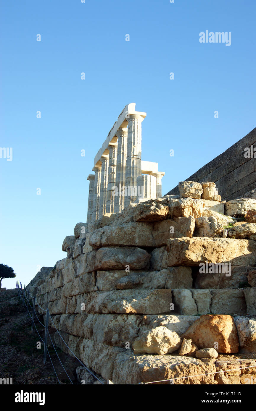 Temple of Poseidon Cape Sounion, Greece Stock Photo - Alamy